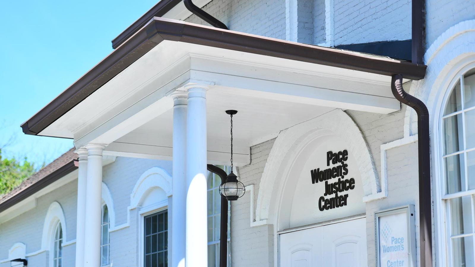 Front entrance of the Pace Women's Justice Center