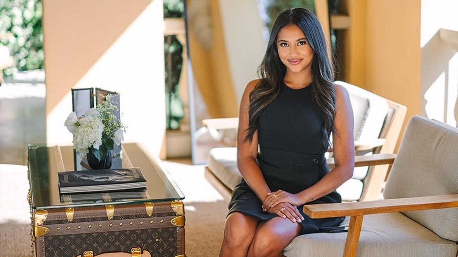 Lubin alumna Cindy Nguyen '17 at the offices of her employer Louis Vuitton