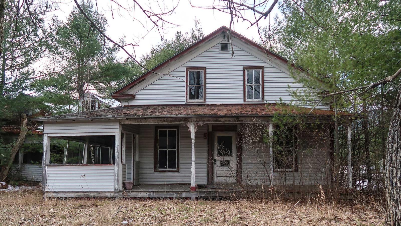 An abandoned and neglected house 