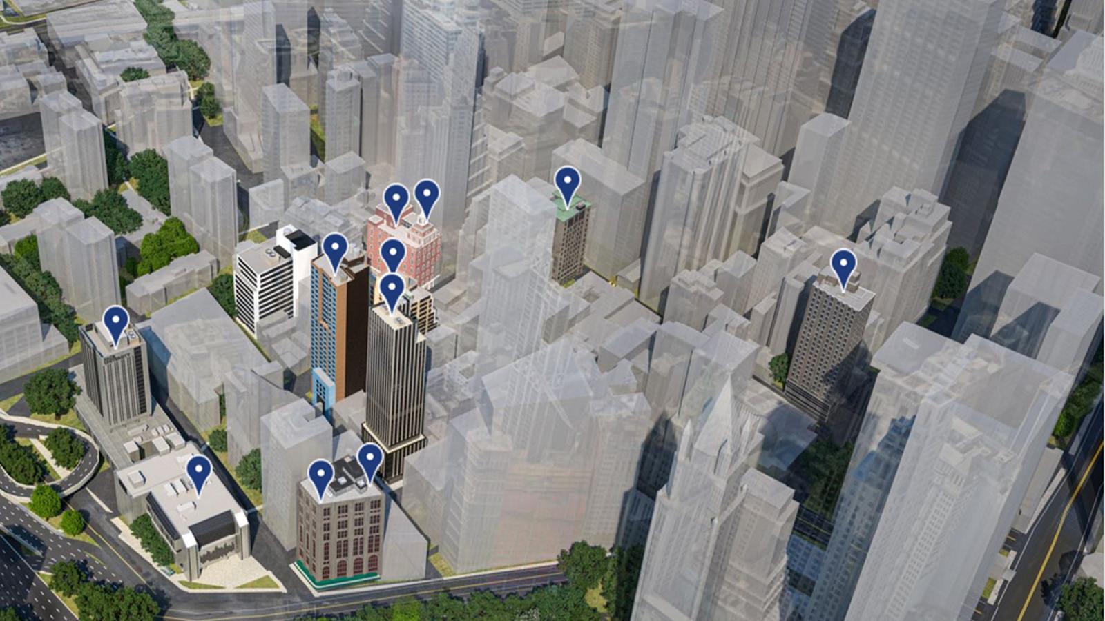 Image of Pace's virtual tour map.