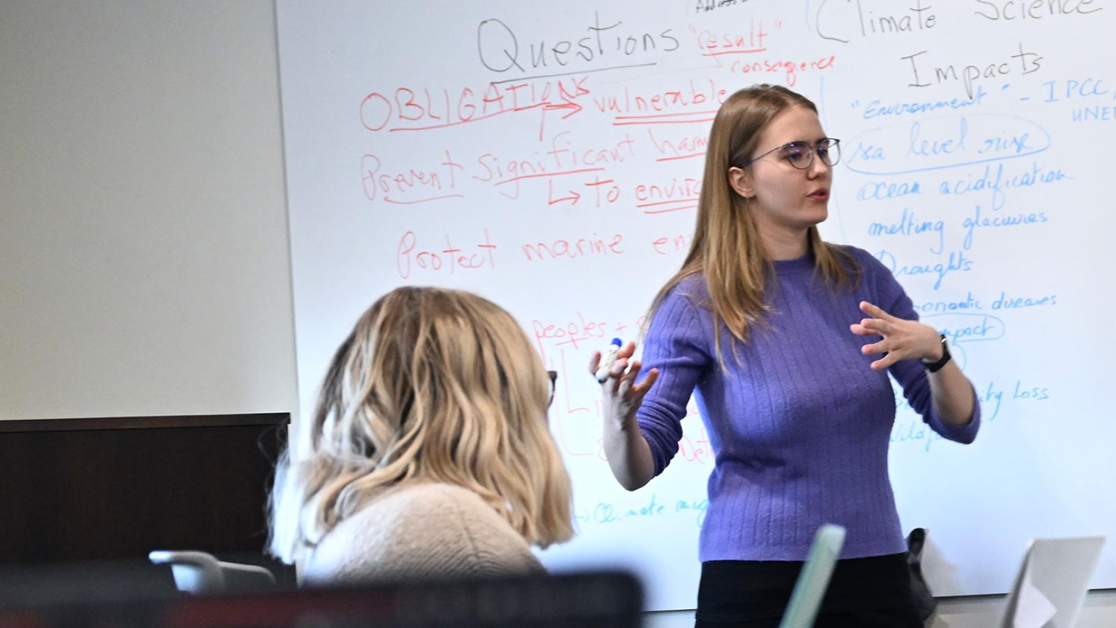 Elisabeth Haub School of Law at Pace University Dean's Scholar teaching class