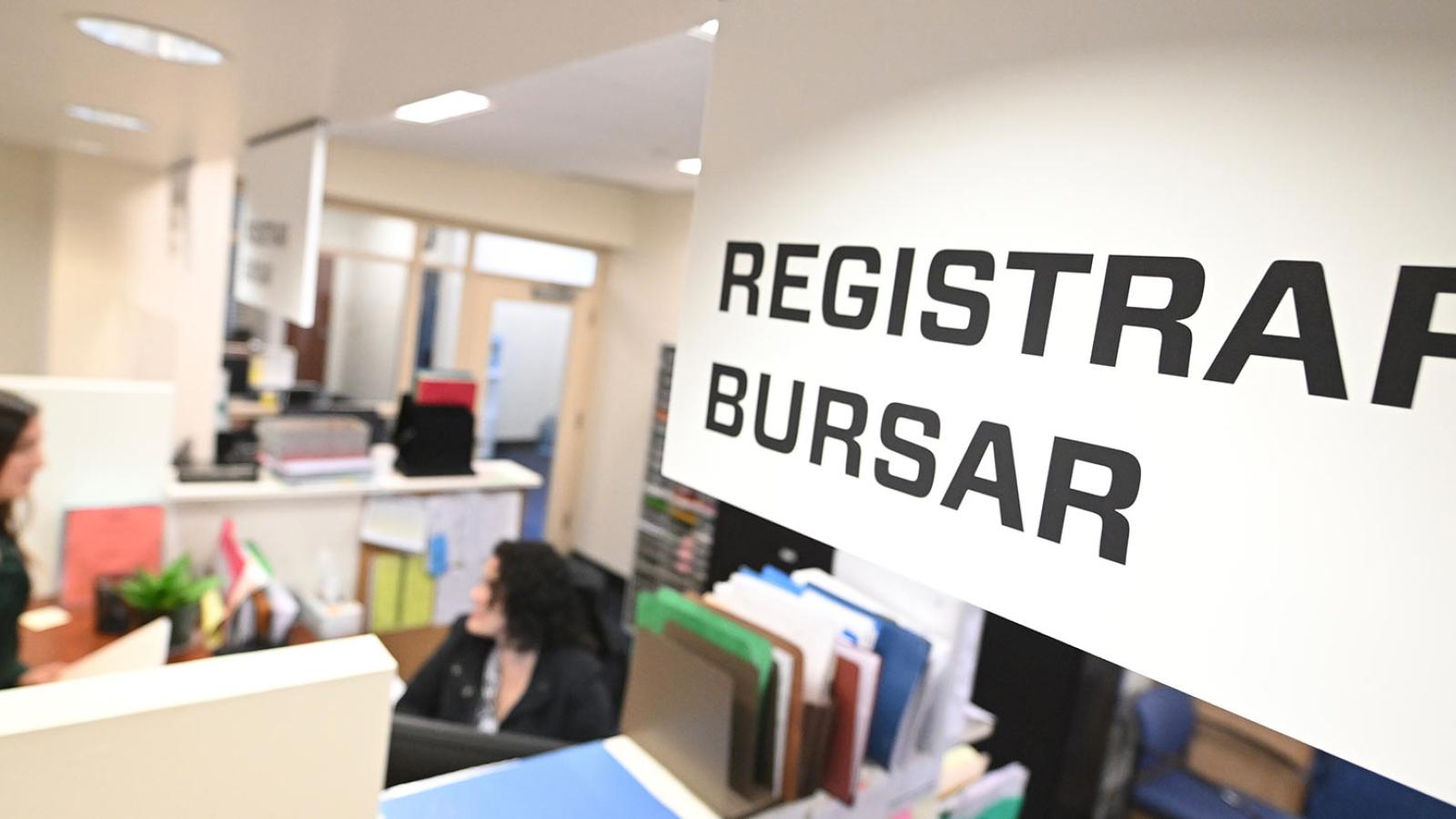image of registrar and bursar office in Aloysia Hall