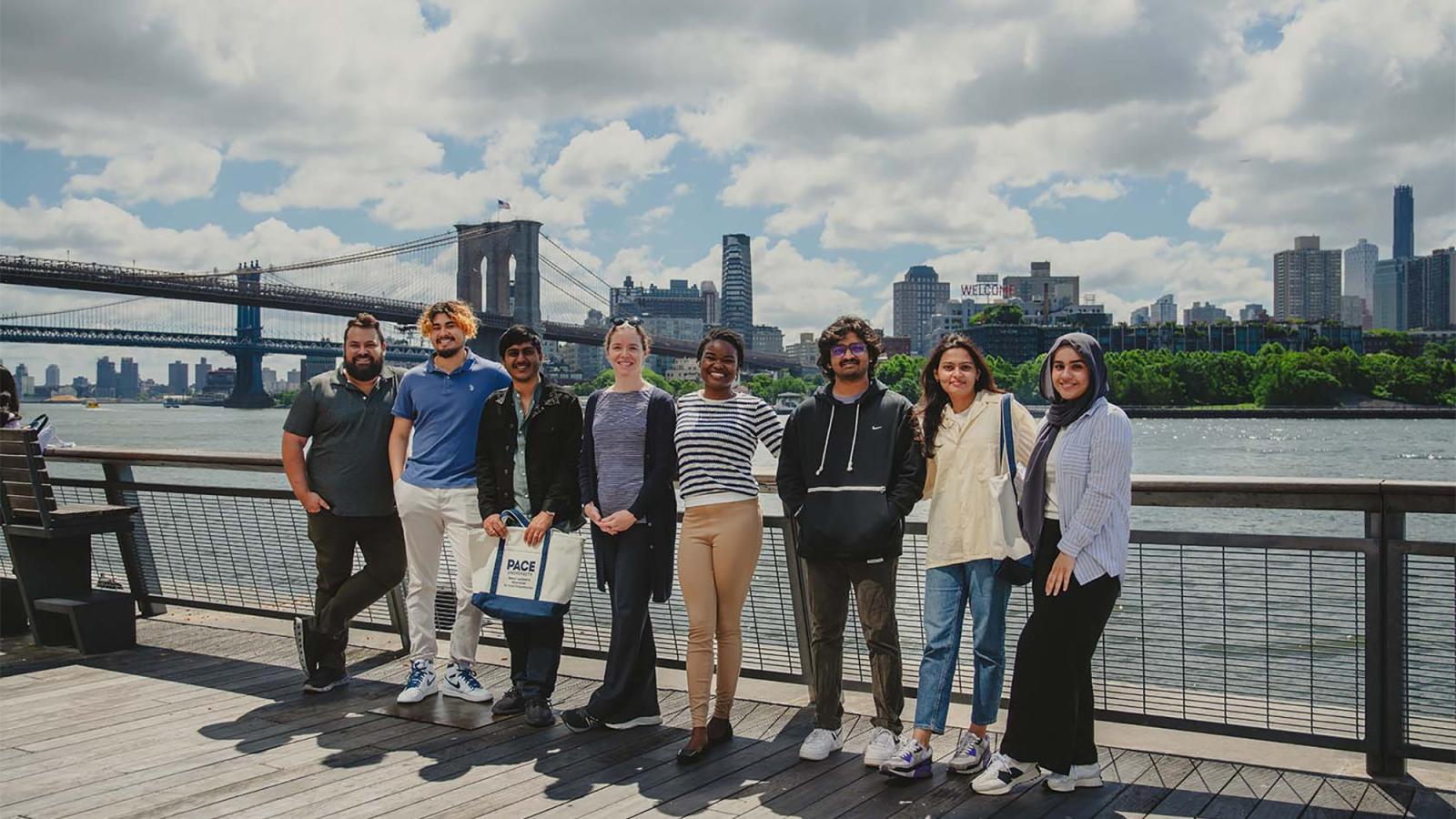 Pace U Wilson Center Summer Interns 2024 at South Street Seaport