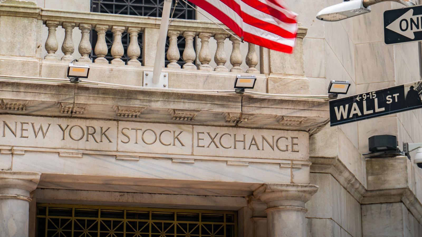 Exterior of the New York Stock Exchange.