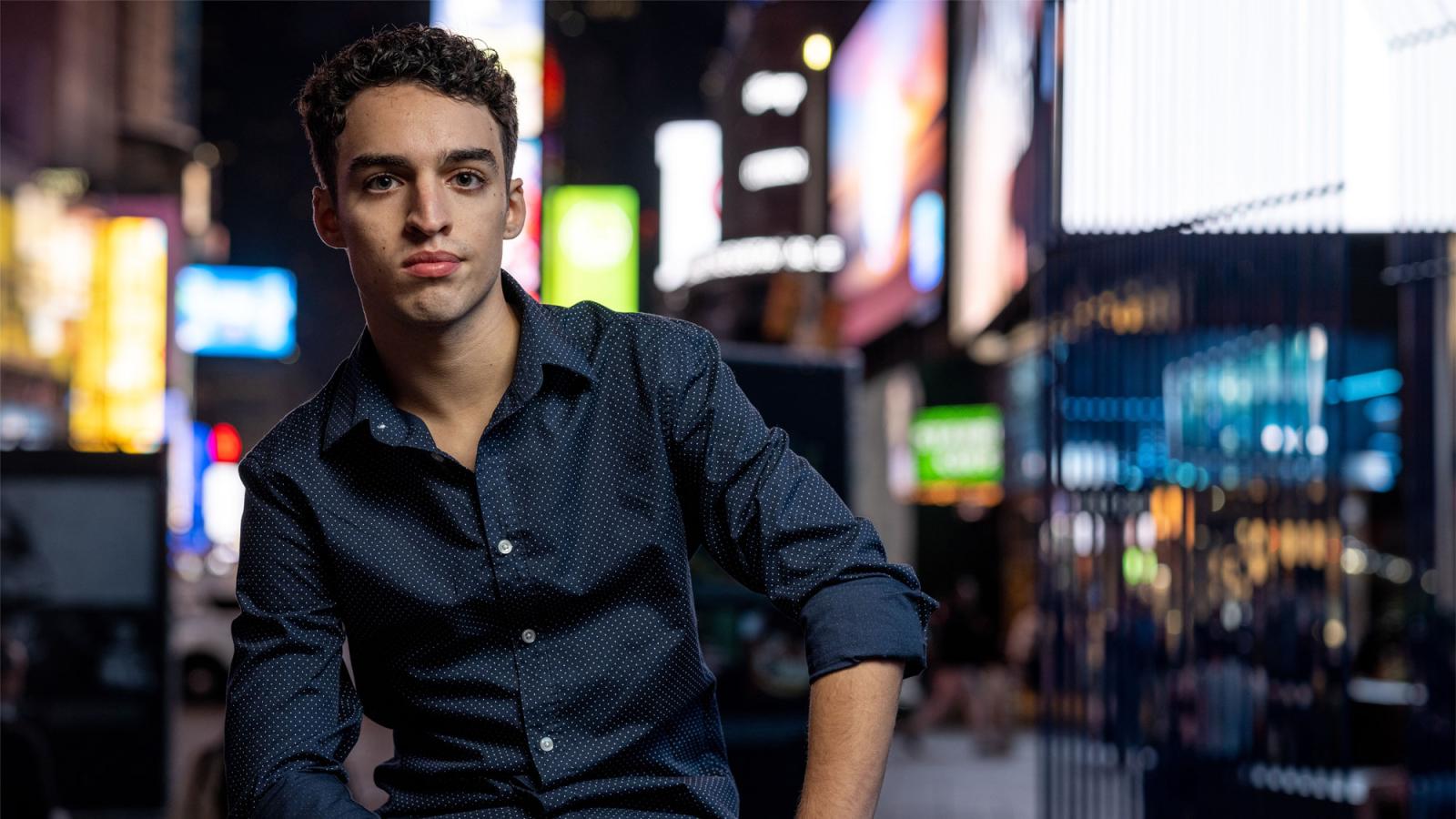 Pace University entrepreneurship student Isaiah Jimenez.