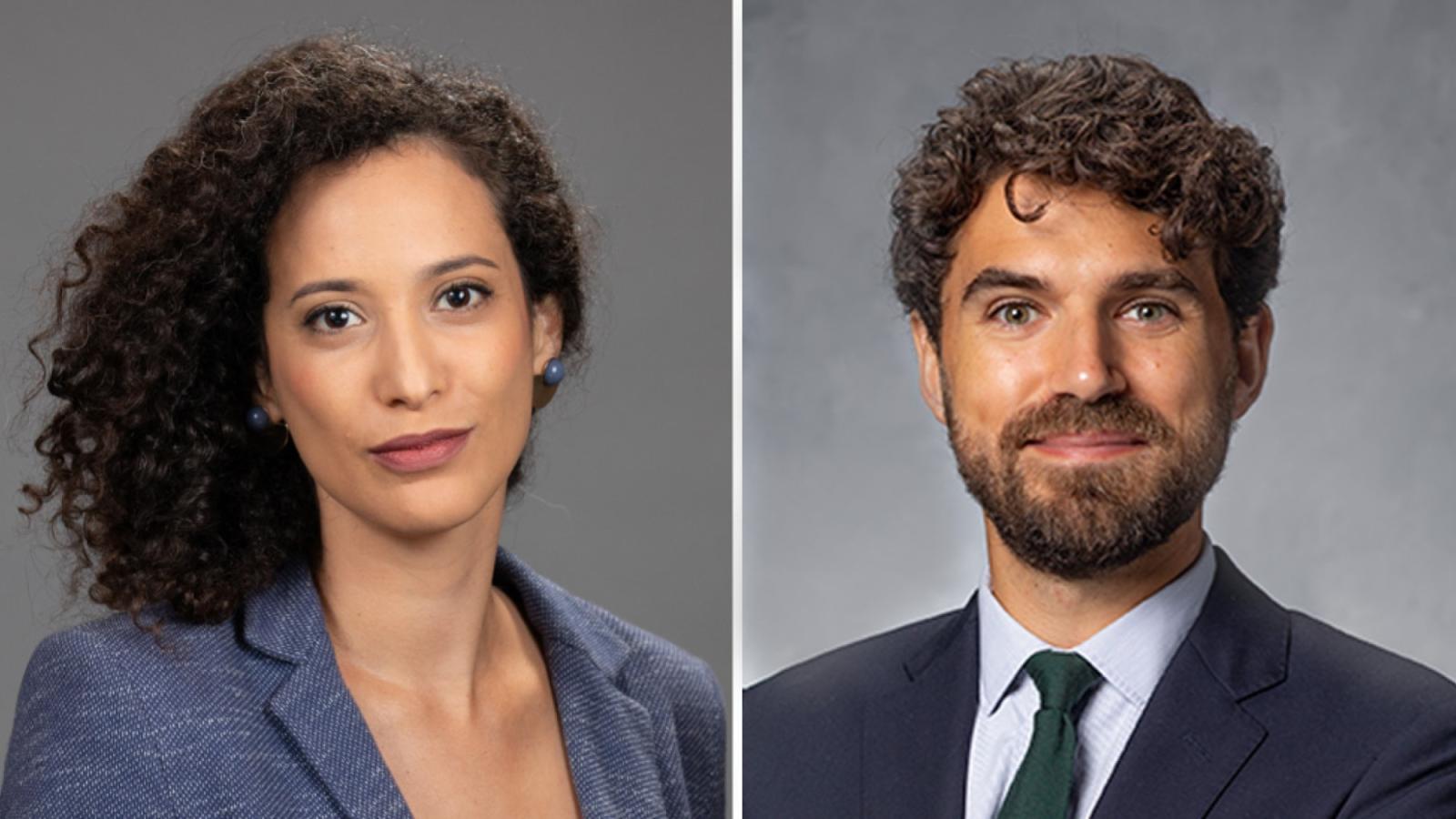 Professors Brenda Dvoskin of Washington University School of Law and Thomas E. Kadri of the University of Georgia School of Law, recipients of the 2025–2026 Haub Law Emerging Scholar Award in Women, Gender & Law