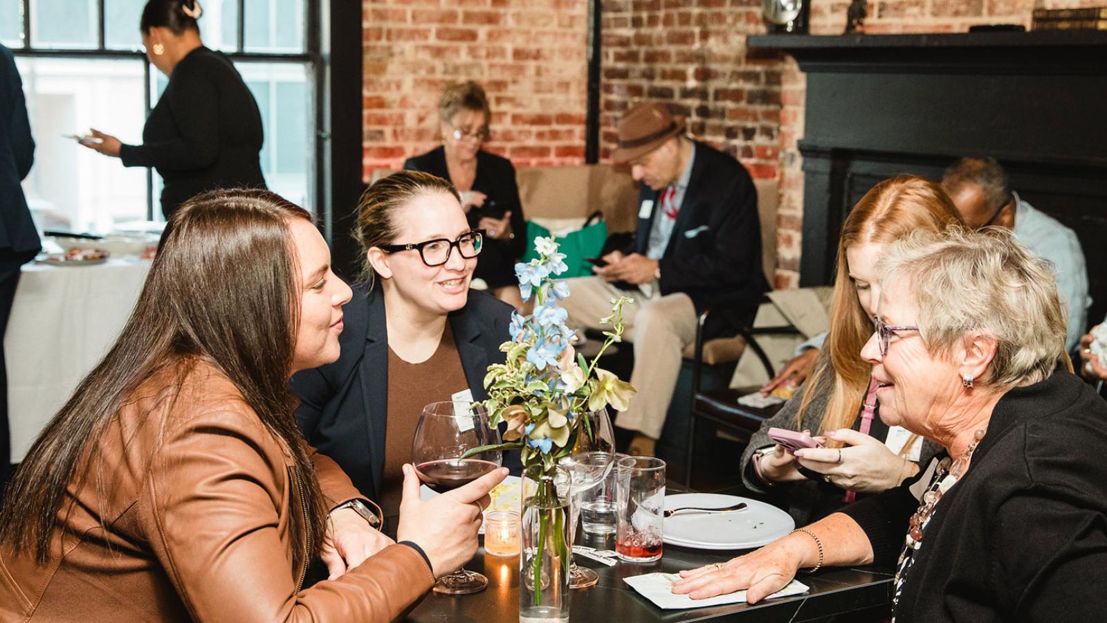 Group of Pace University alumni enjoying the 2025 D.C. Regional Alumni Event.