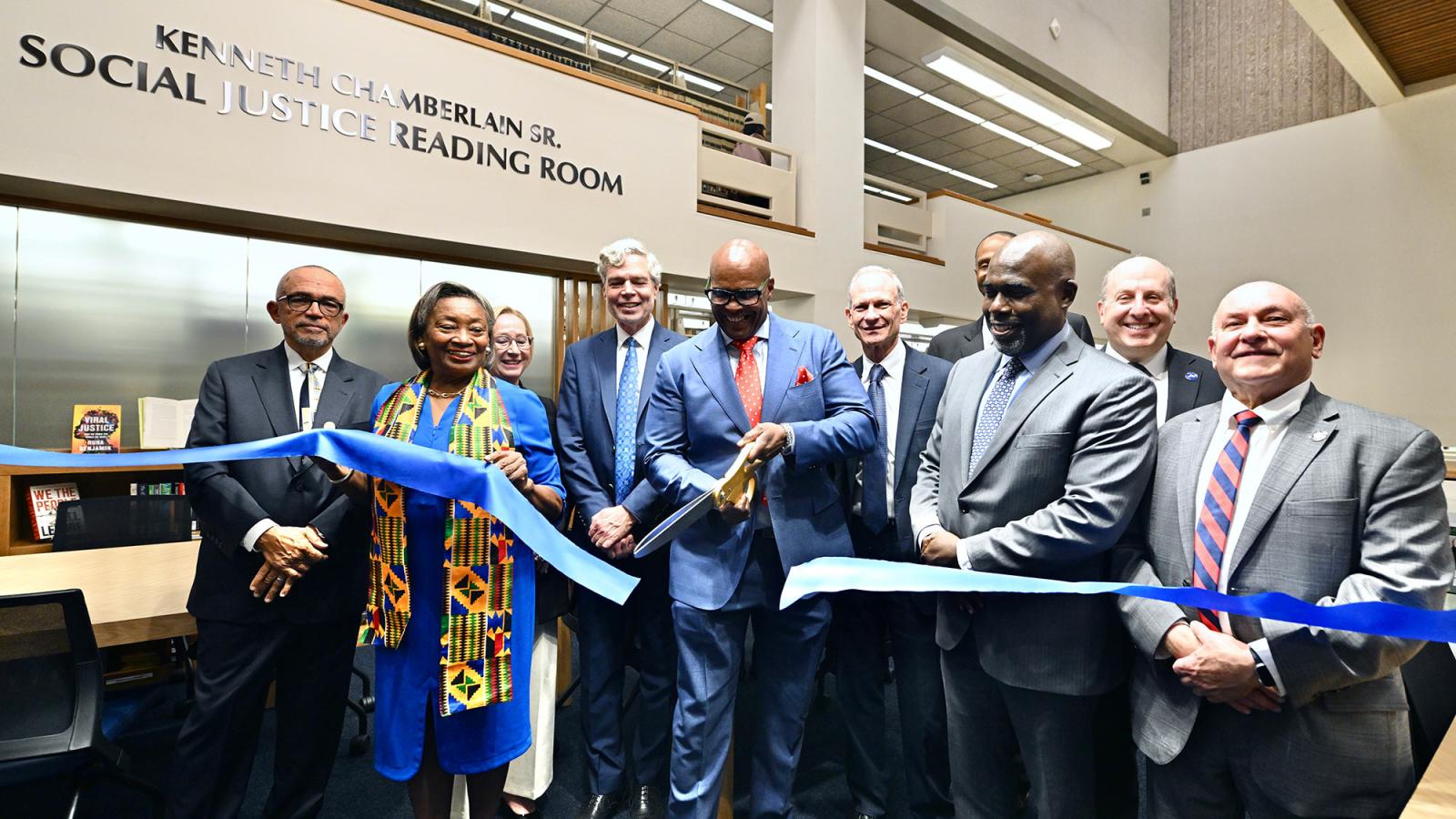Majority Leader Andrea Stewart-Cousins Joins Pace Haub Law in dedication of the Kenneth Chamberlain Sr. Social Justice Reading Room