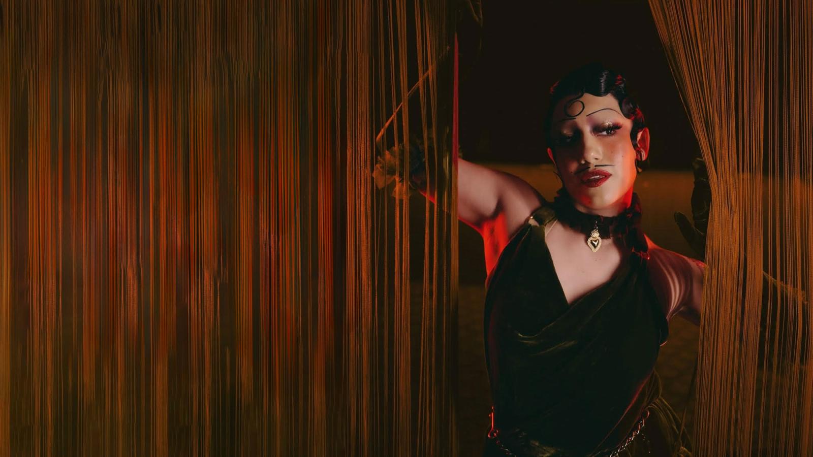 Sands alumna Gabriela Campo in costume for Cabaret.