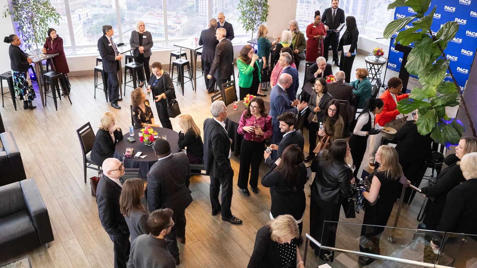 Group of Pace University alumni at the Pace Celebrates: Westchester Changemakers award ceremony.