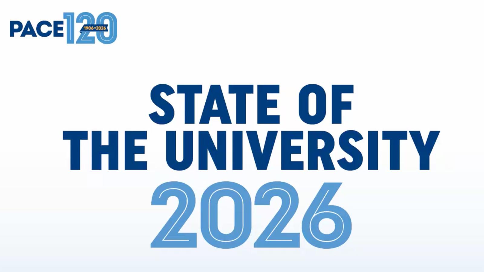 Image reads "State of the University 2026"