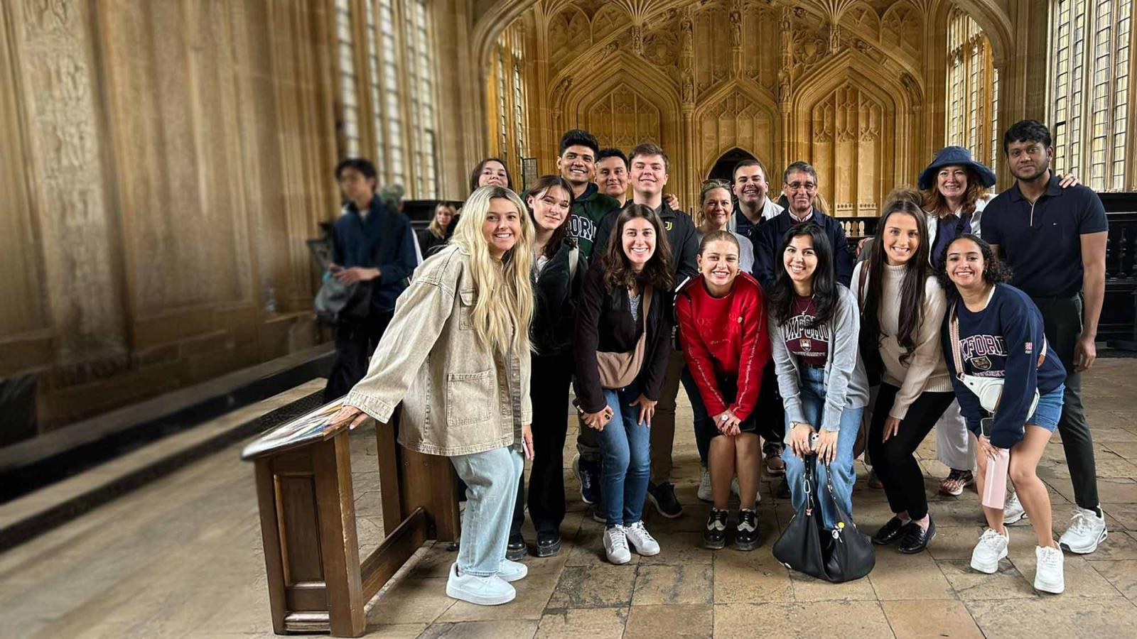 Pace University Public Administration students in Oxford during Study Abroad