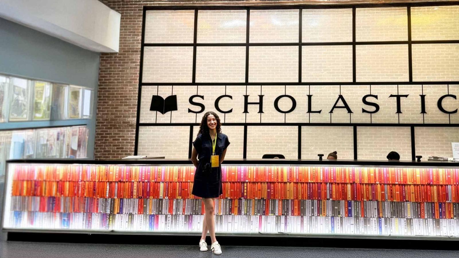Pace University Publishing student at the Scholastic books headquarters