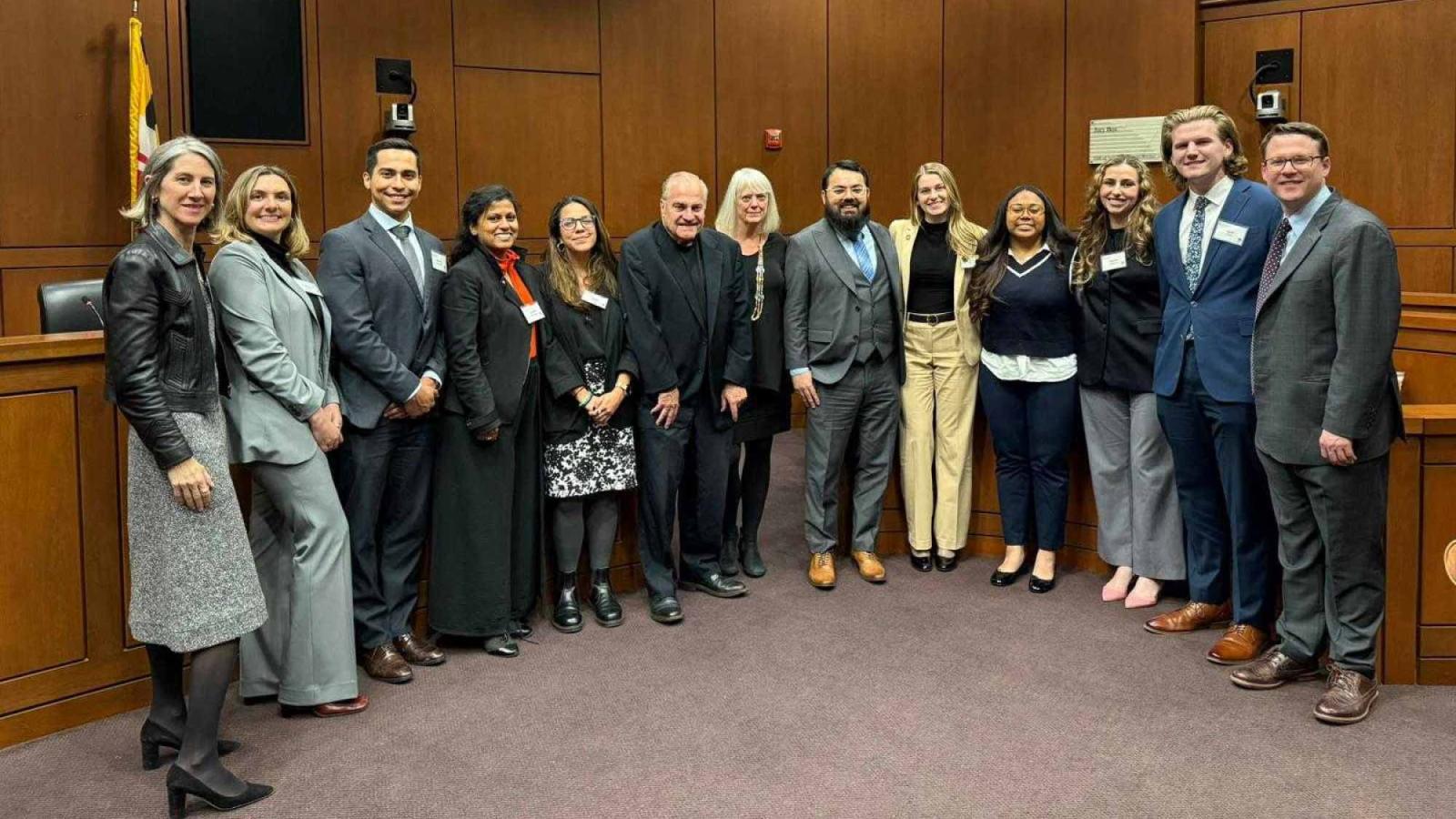 Faculty, staff, and students pictured at the 2024 Maryland-Pace Colloquium