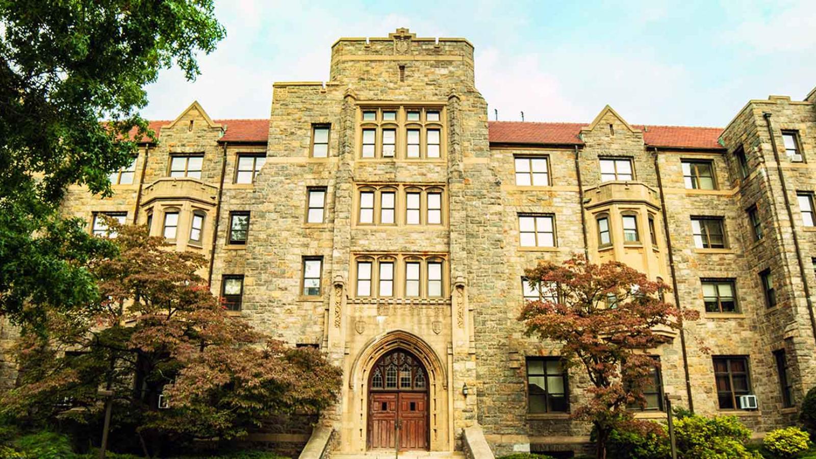 Preston hall on the Elisabeth Haub School of Law campus in White Plains NY