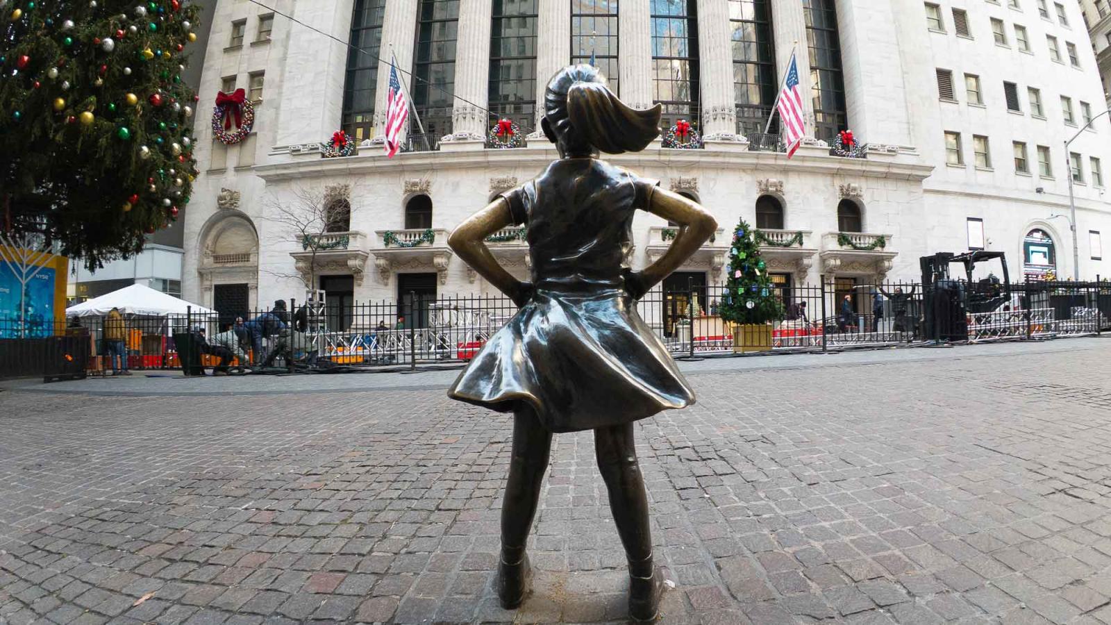 Fearless Girl Statue at Financial District