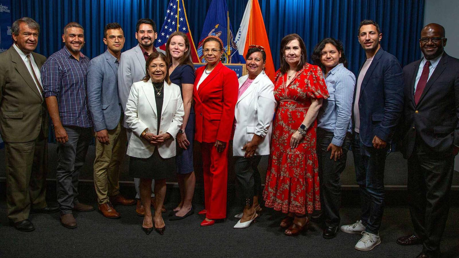 Pace Public Administration Prof. Rebecca Tekula with Hispanic Advisory Board