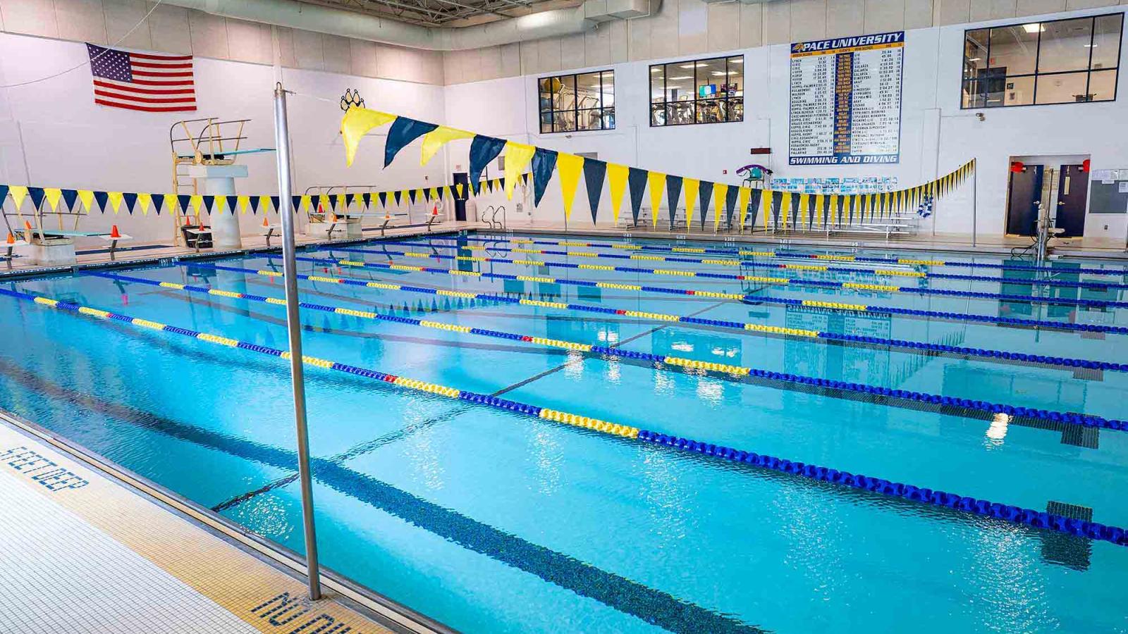 image of pool at Pace University