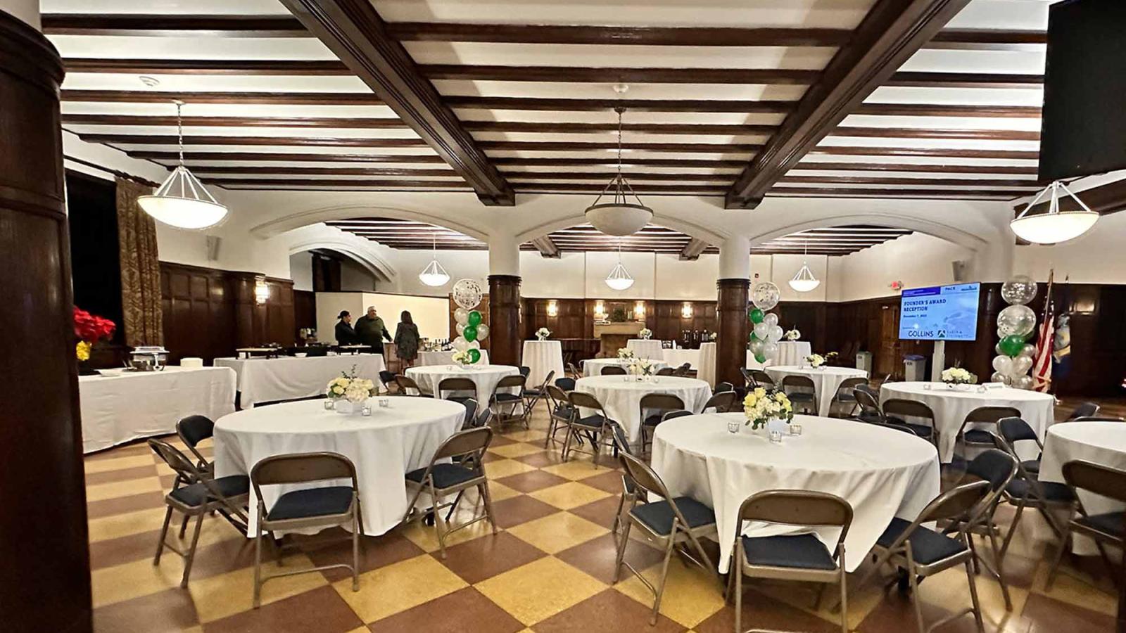 Preston Hall Tudor Room on Law School Campus