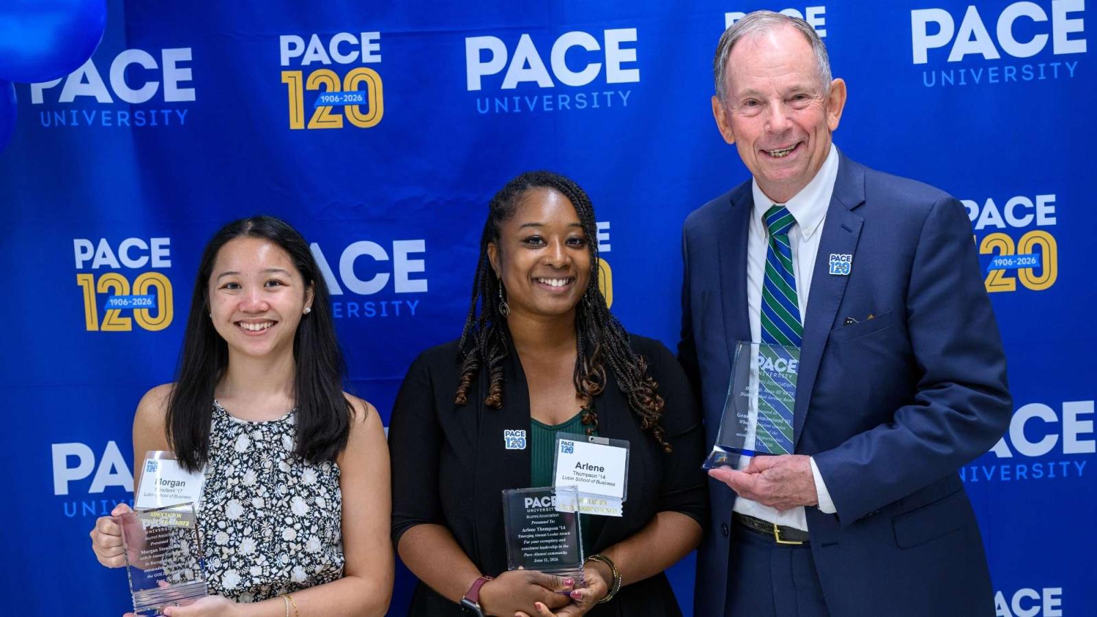 A photo of 2026 alumni awards winners.