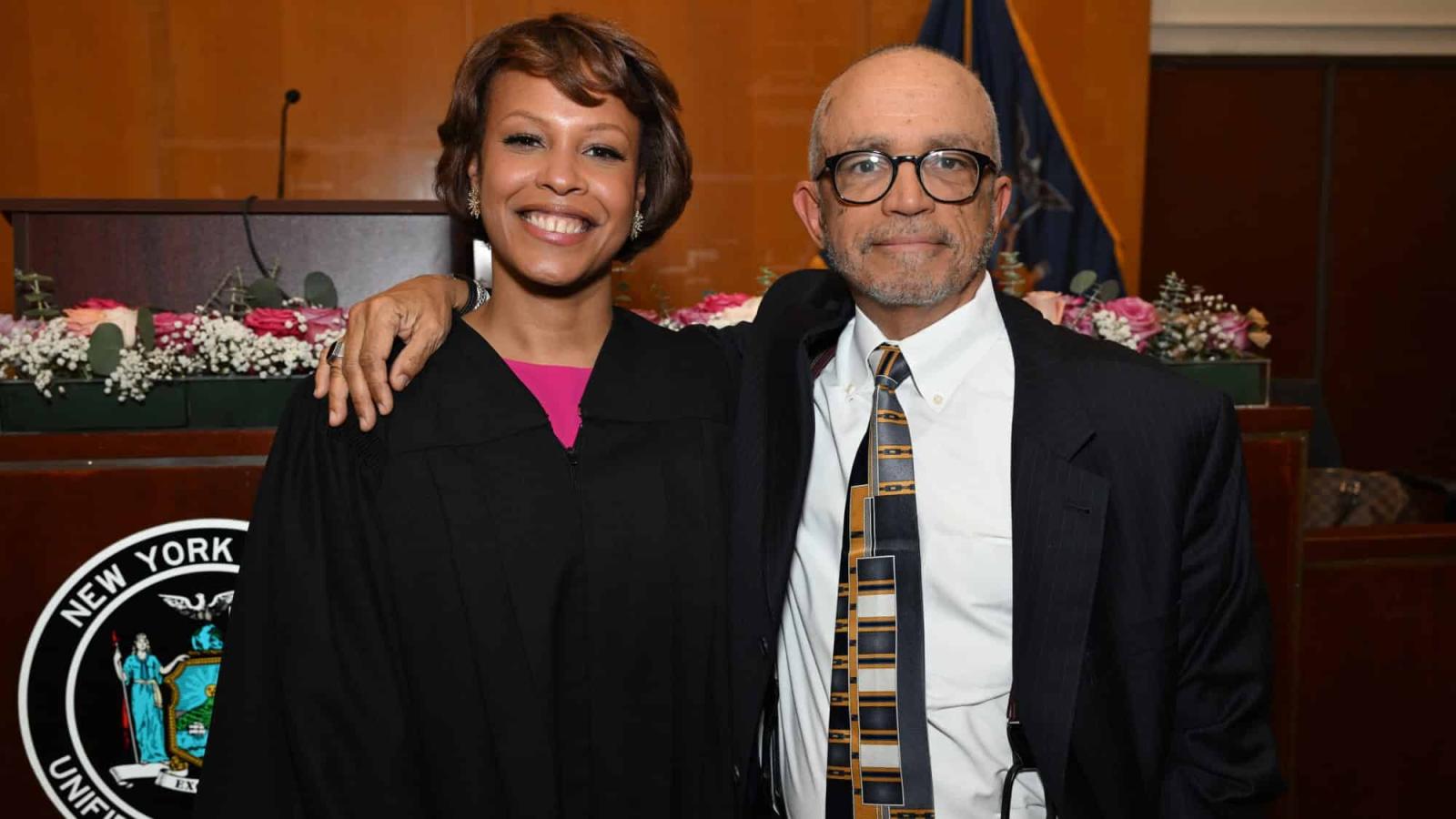 Randolph McLaughlin and Judge Malaika N. Scott-McLaughlin pose together