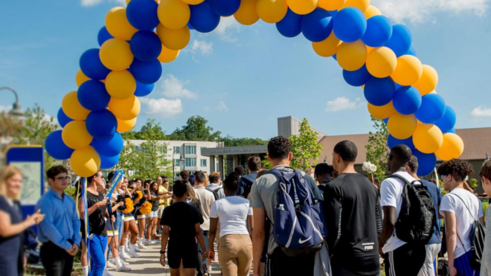 Students participating at Convocation.