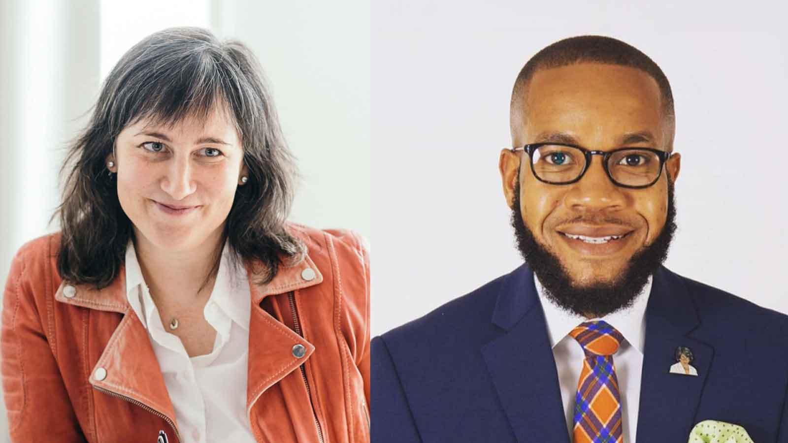 Project Pericles grant recipients Political Science professor Laura Tamman and Communication and Media Studies professor Melvin Williams