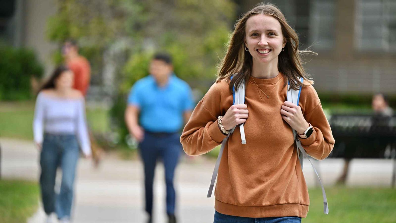 Elisabeth Haub School of Law students outdoors on campus