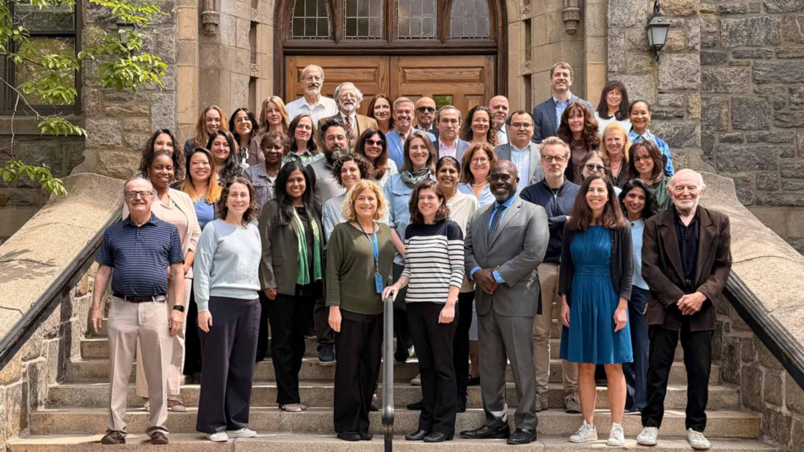 Law faculty group photo on steps of Preston Hall 2026