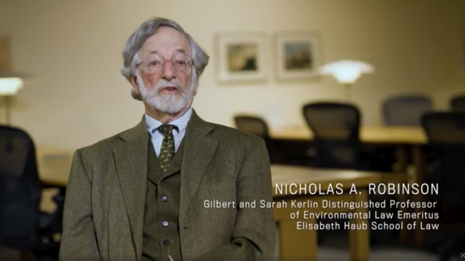 Milestone Moment with Professor Nicholas Robinson