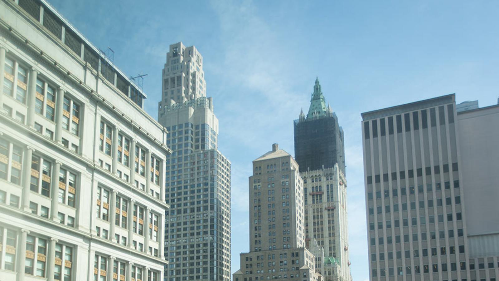 View from 182 Broadway Residence Hall at Pace University