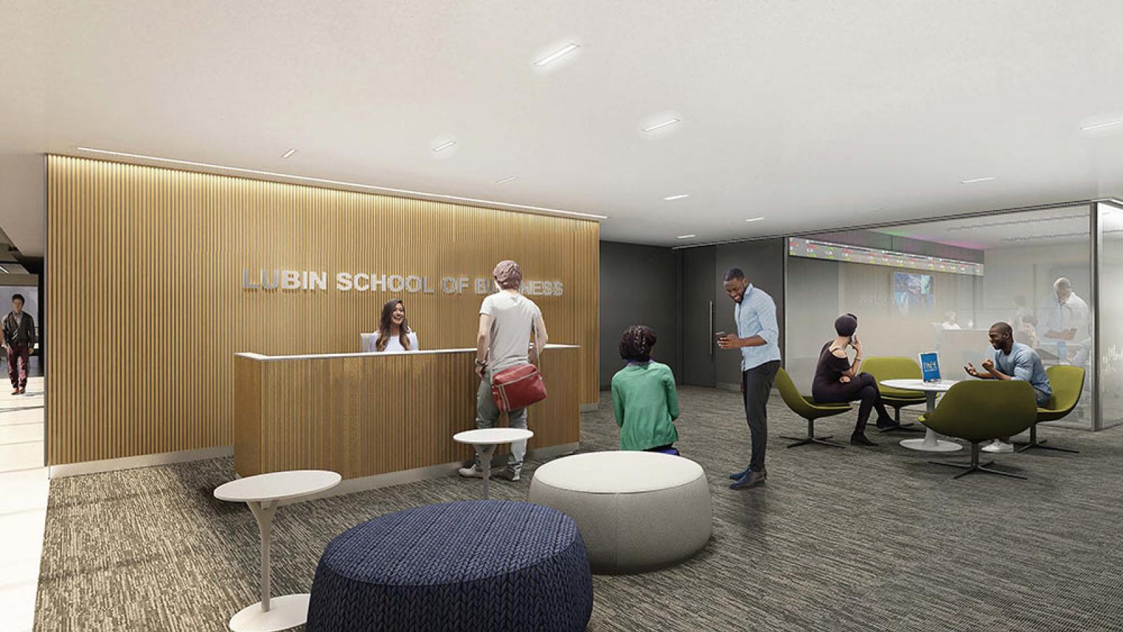 Lubin School of Business Reception Lounge