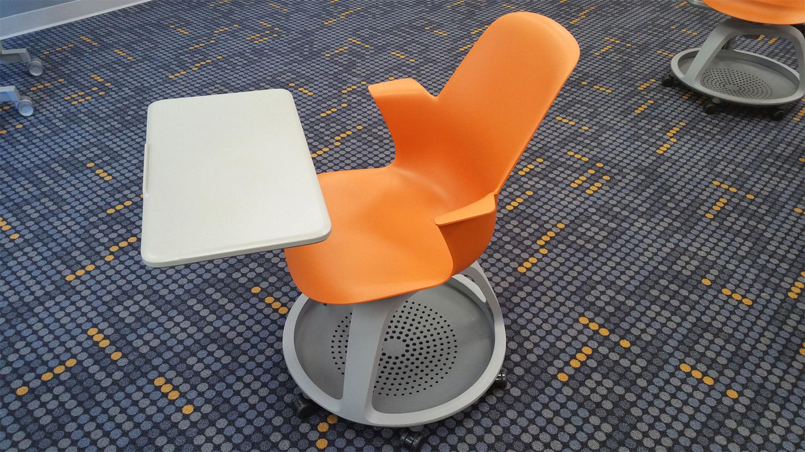 Orange smart chair