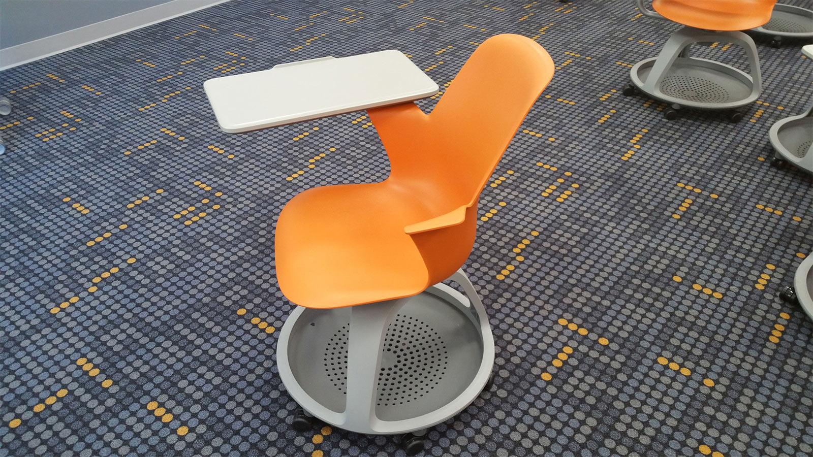 Orange smart chair