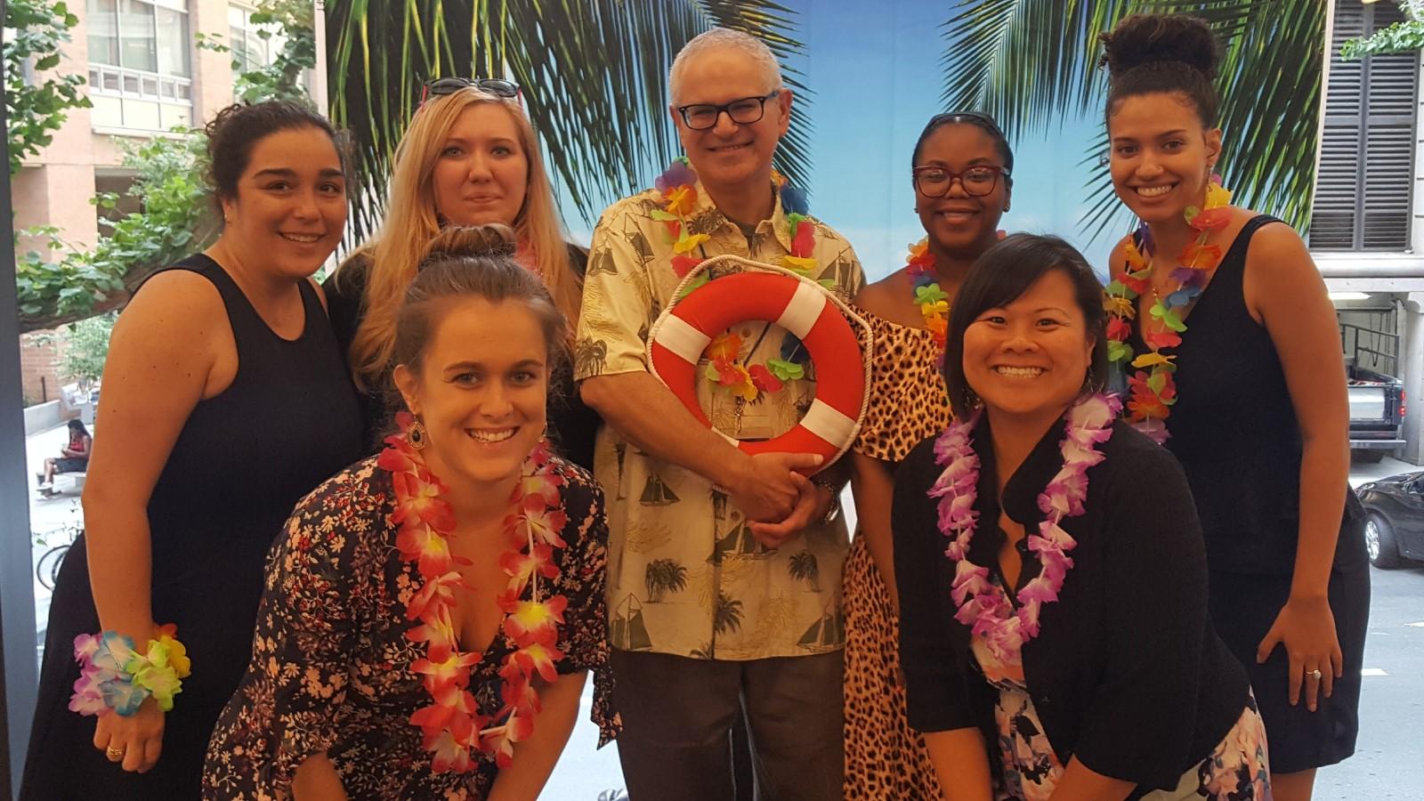 Staff from the Development and Alumni Relations office enjoying the Administrative Staff Council annual picnic in 2019.