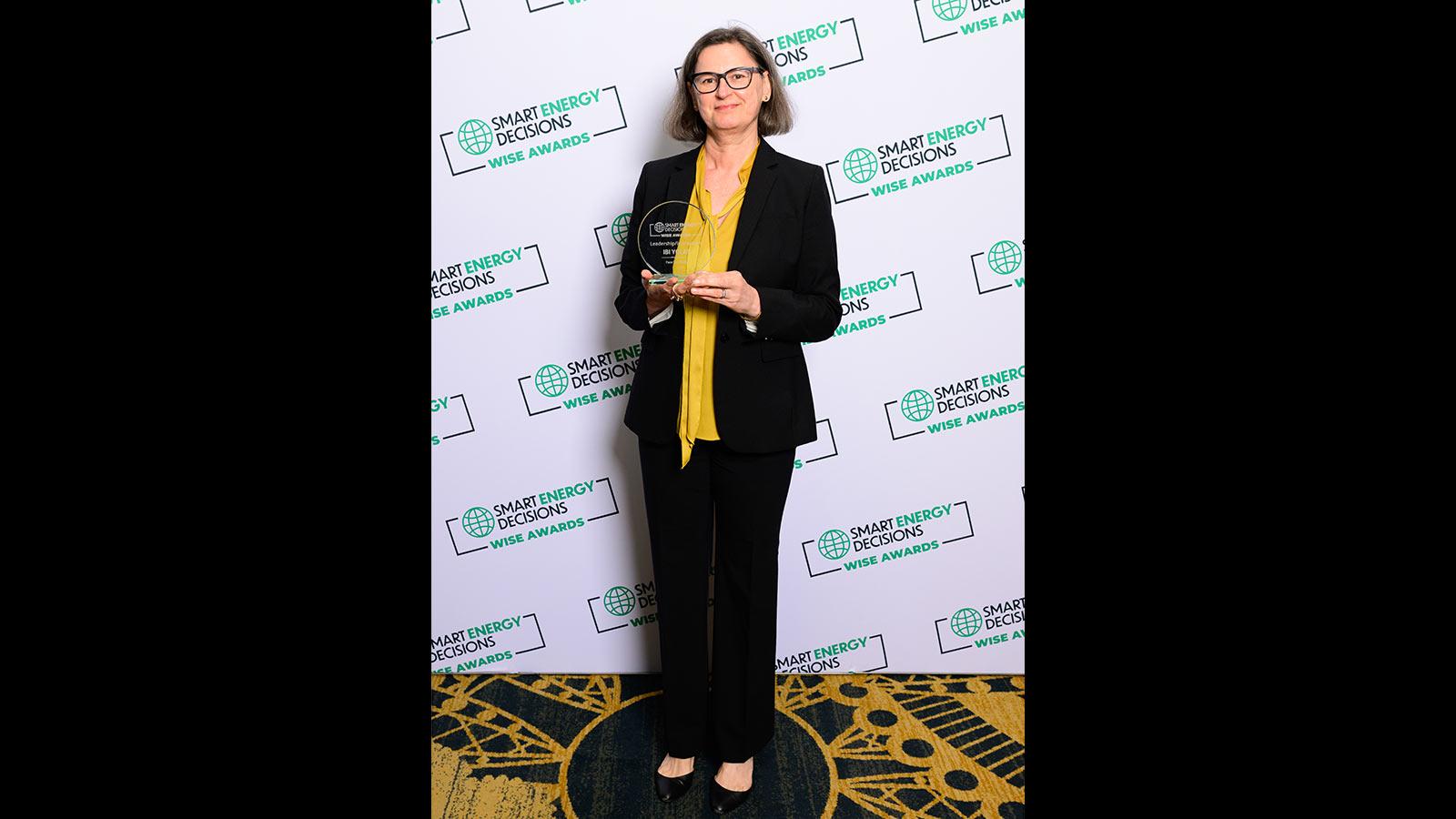 Ibi Yolas the winner of the Smart Engery Decisions' Women in Smart Energy Award