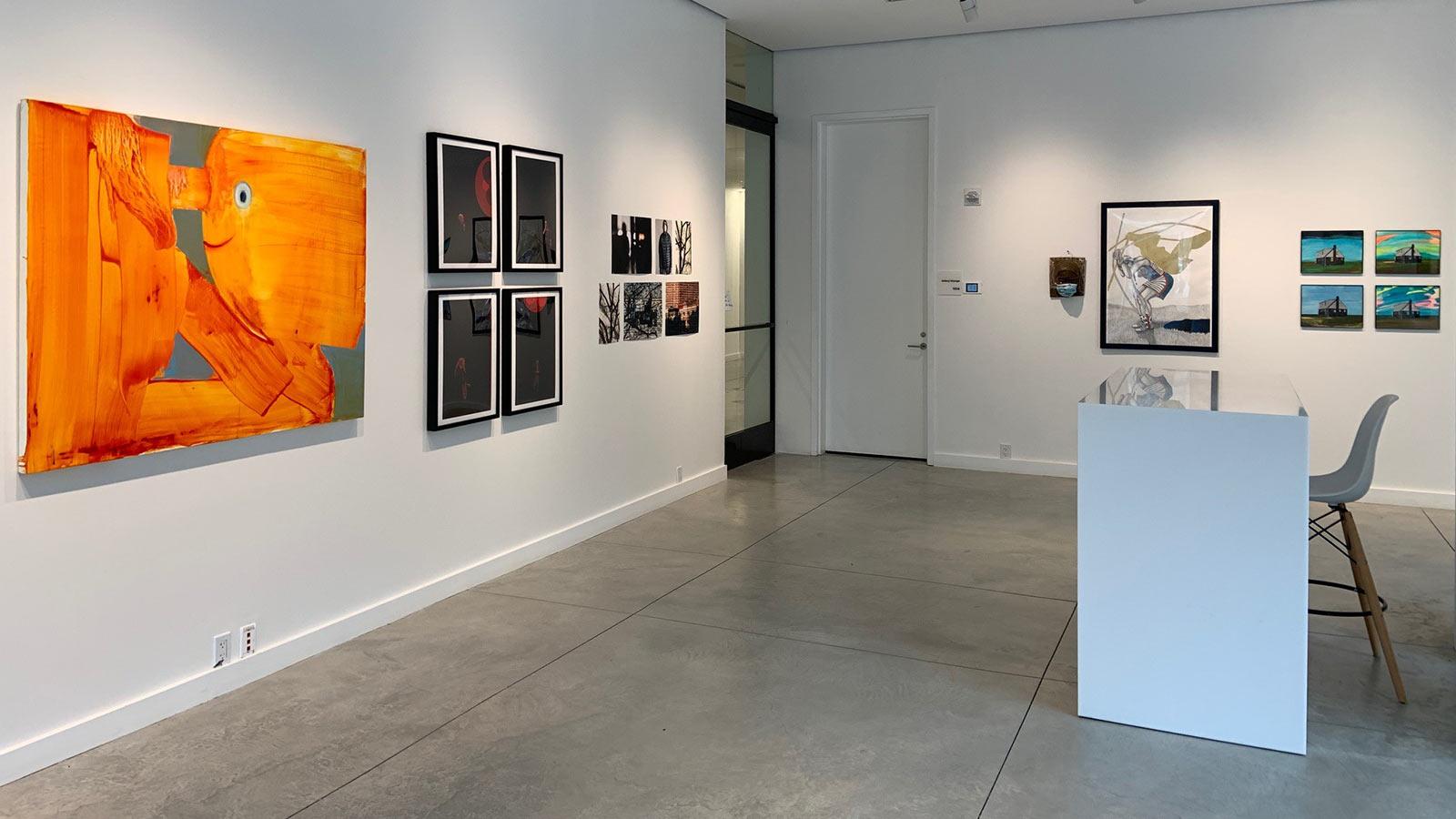 Fall 2020 Art Faculty Exhibition in the gallery