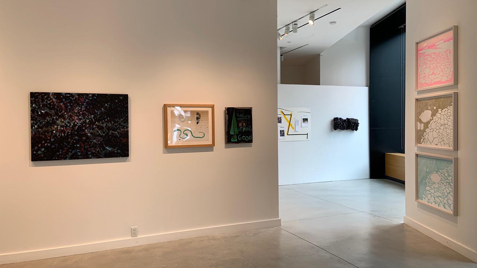 Fall 2020 Art Faculty Exhibition in the gallery