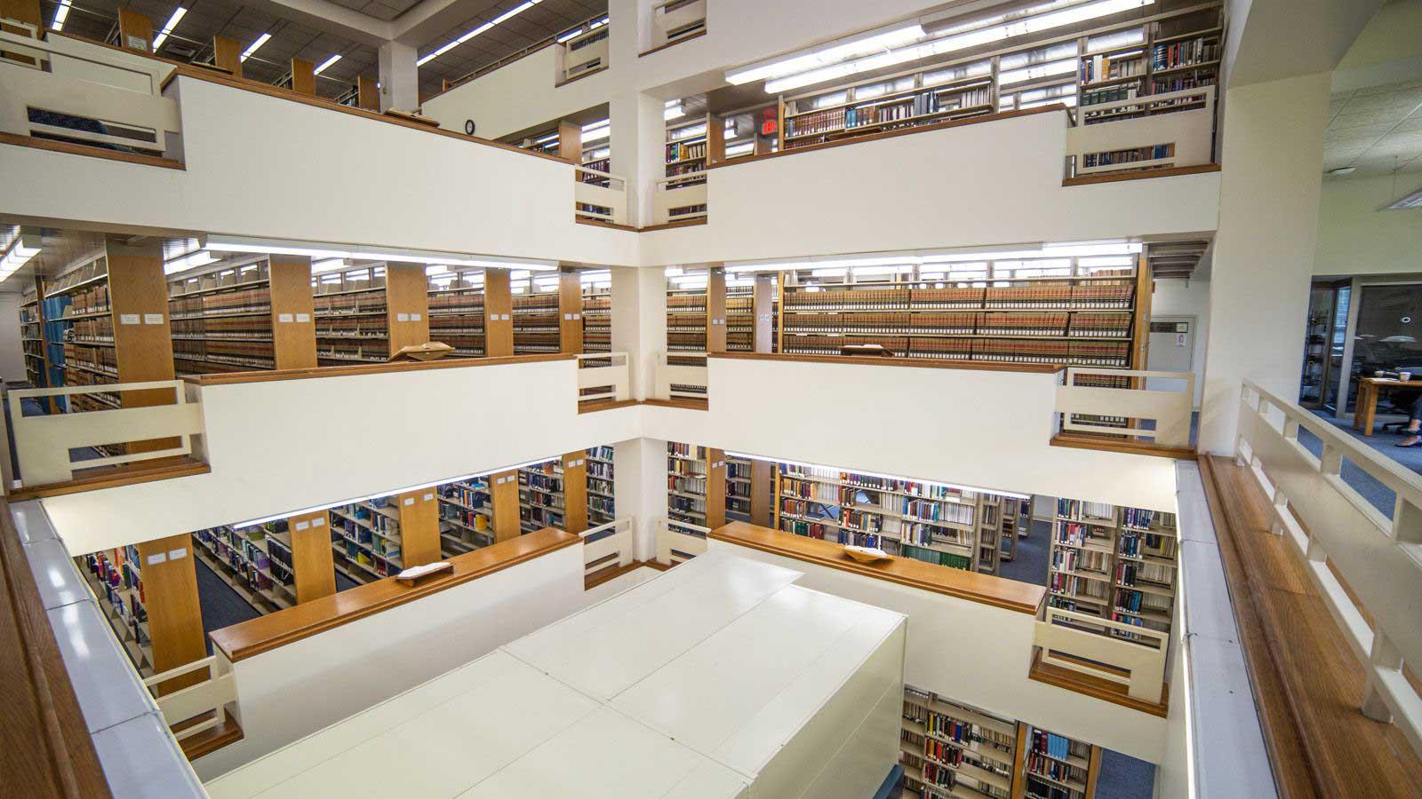 Elisabeth Haub School of Law Gerber Glass Law Library Stacks