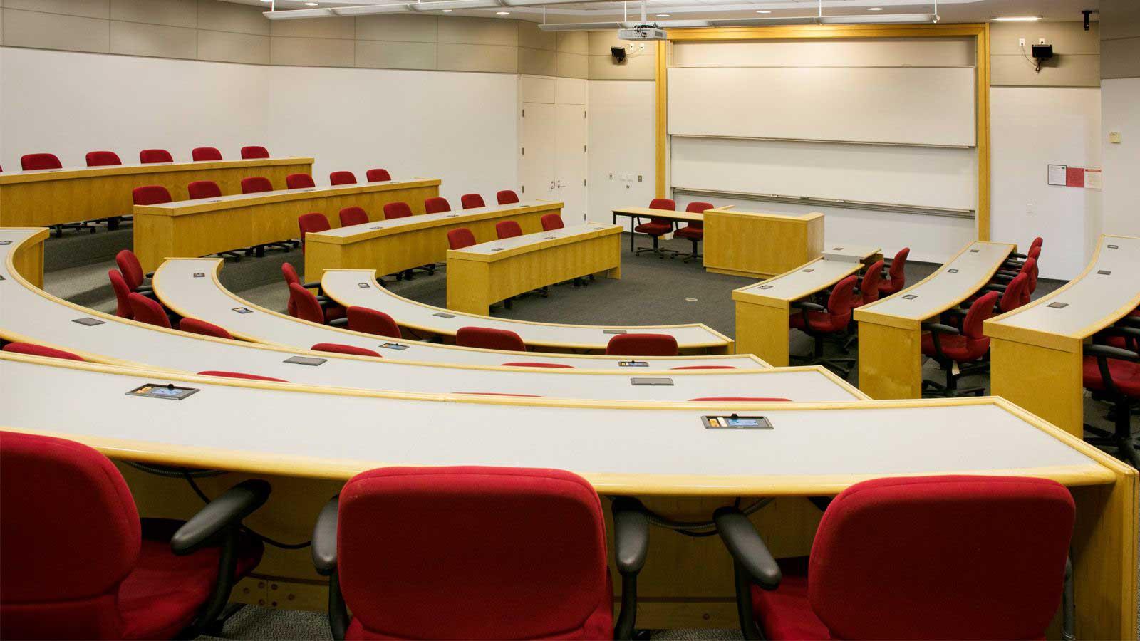 Ottinger Hall Classroom on the Elisabeth Haub School of Law campus