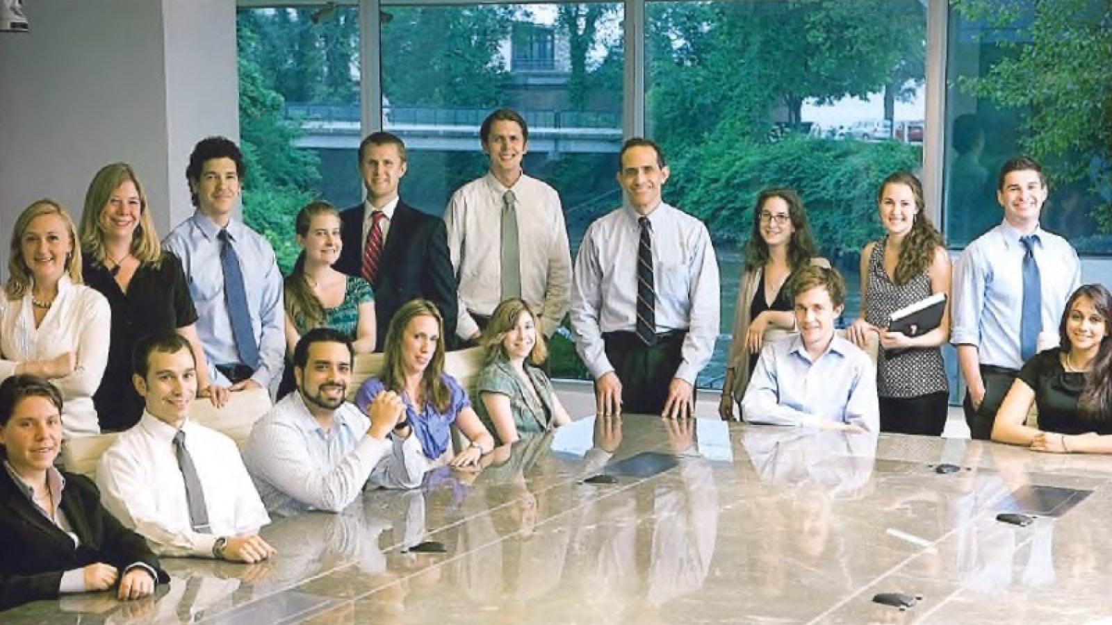 Elisabeth Haub School of Law DC Externship Students at a Reception in 2010