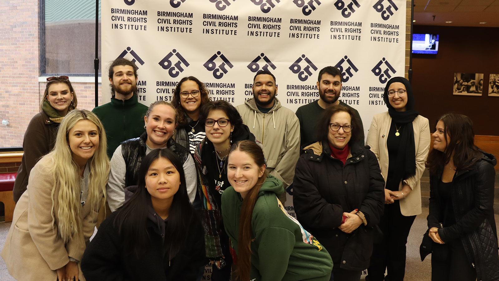 Pace students and faculty at the Birmingham Civil Rights Institute