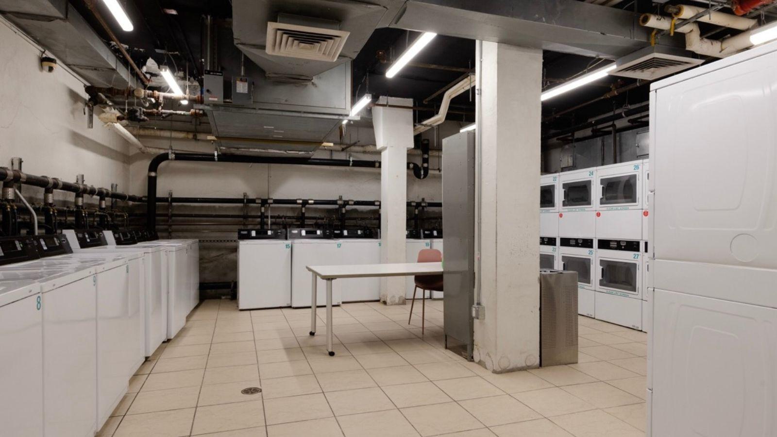 Laundry Room at 55 John Street on the Pace University Campus in New York City