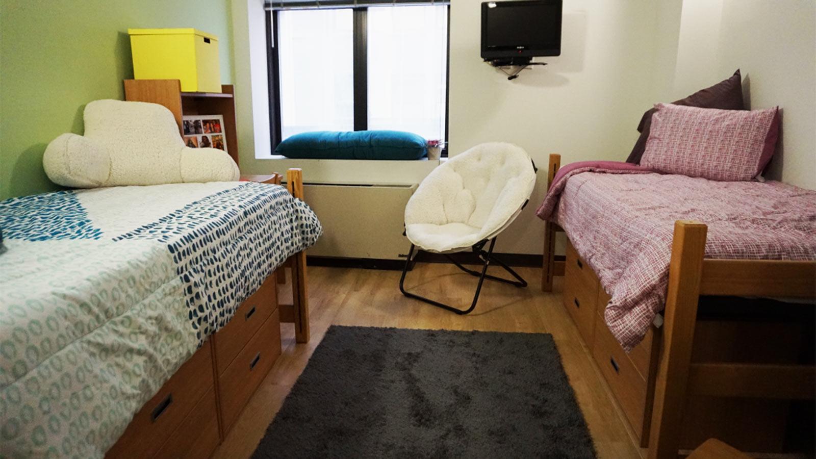 Double Occupancy Room at 55 John Street on the Pace University Campus in New York City