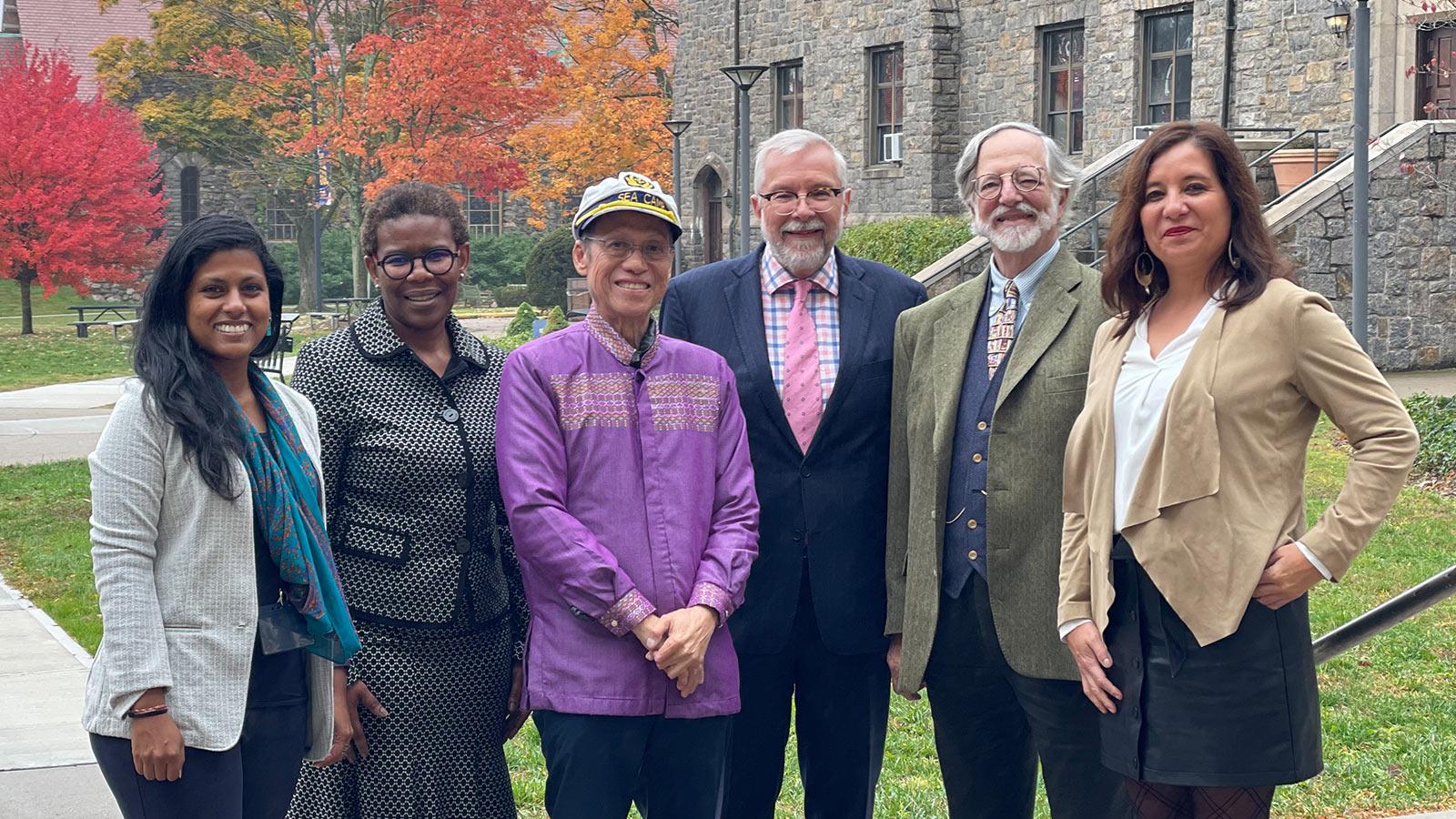 Justice Nambitha Dambuza of the Supreme Court of Appeal of South Africa, Chief Judge Brian John Preston of the Land and Environment, Court of New South Wales (Australia), and Justice Antonio Herman Benjamin of the High Court (Superior Tribunal da Justica) of Brazil