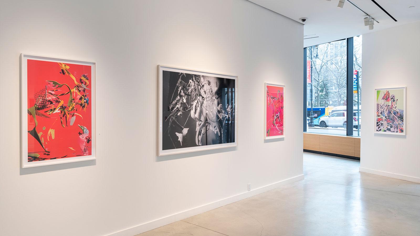 Artwork from artist Ceaphas Stubbs on display in the "SO CLOSE" exhibition at the Pace University Art Gallery.