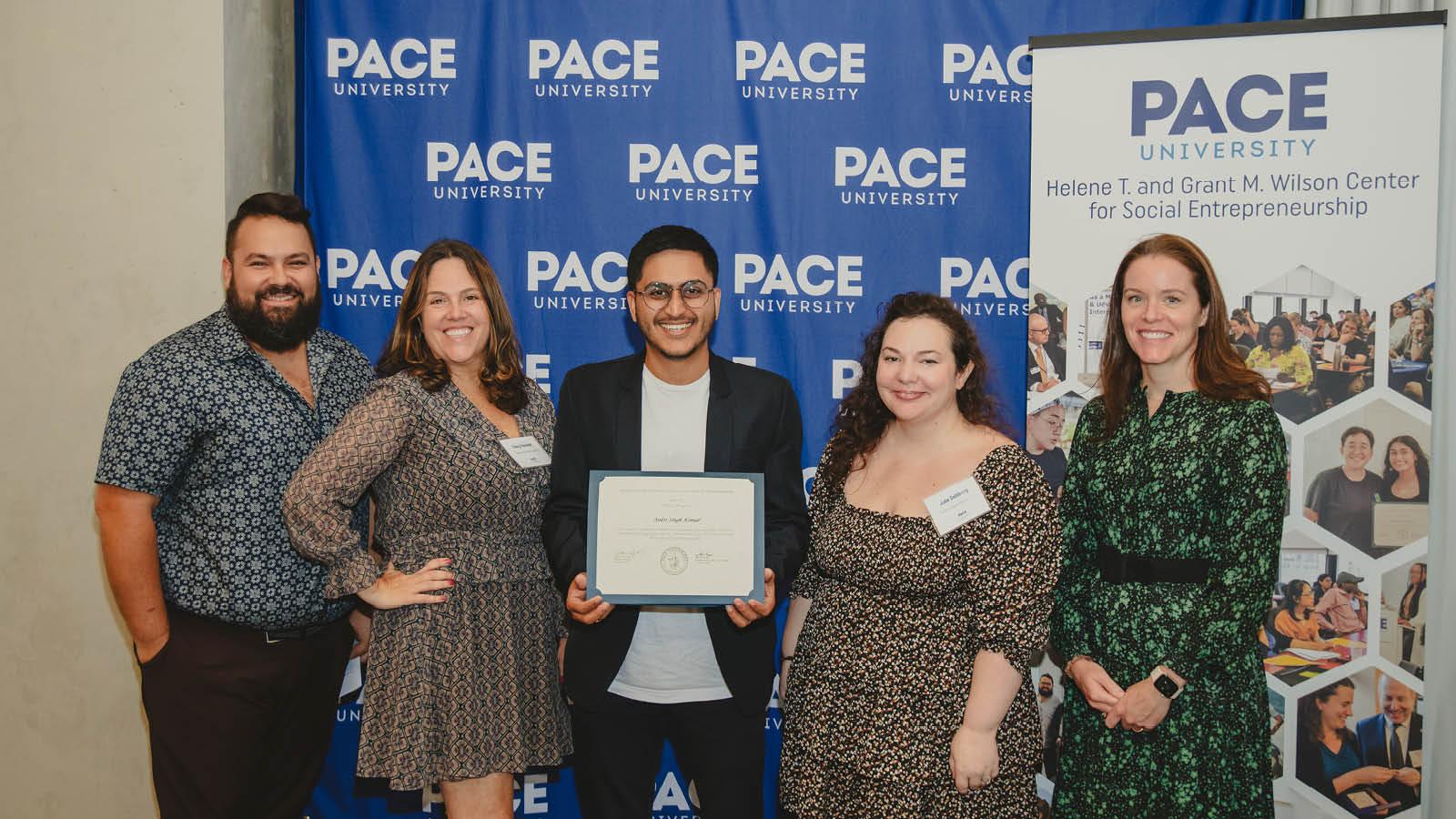 Wilson Center Intern and Hudson River Park Friends Supervisors at Annual Learning Outcomes