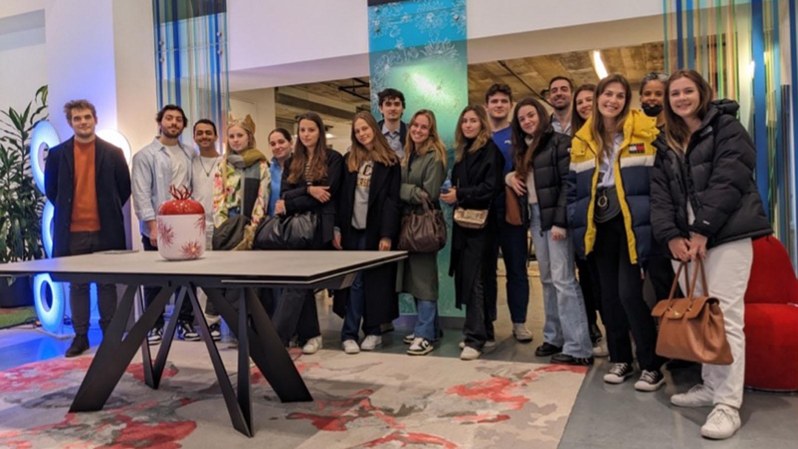 Pace University Lubin School of Business visiting international students business visit in Spring 2023