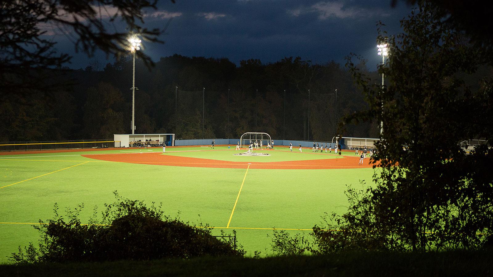 Pace University's softball field.