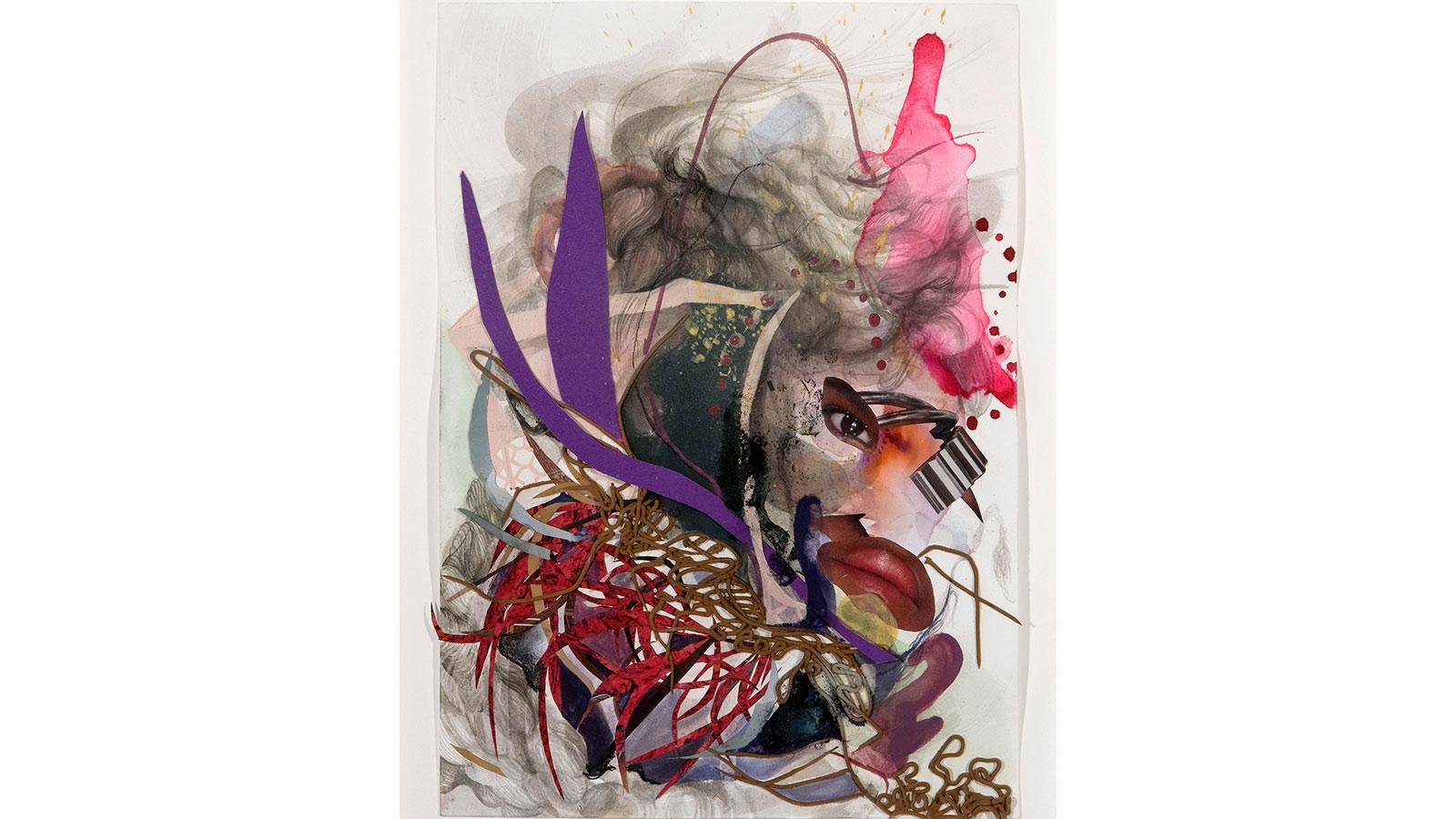 Rapuncelle #5 by Daphne Arthur on display in the Lise Curry Exhibition
